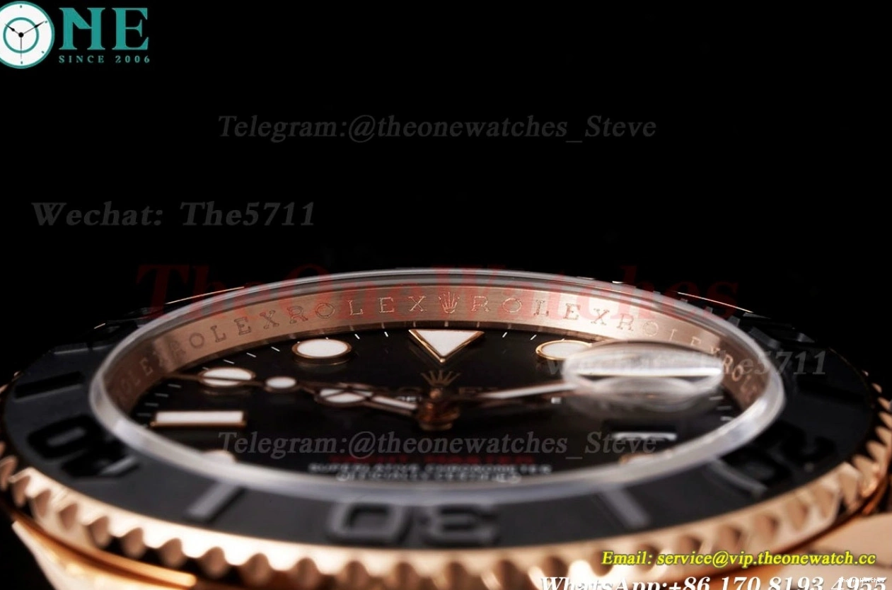 126655 VR3235 RG RU C+S Black Yacht-Master 40mm Dot 0101